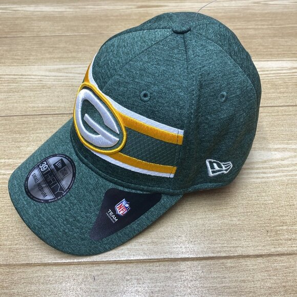 Green Bay Packers Baseball Cap New Era 39Thirty Fitted Hat NFL Small/ Medium - Picture 5 of 9